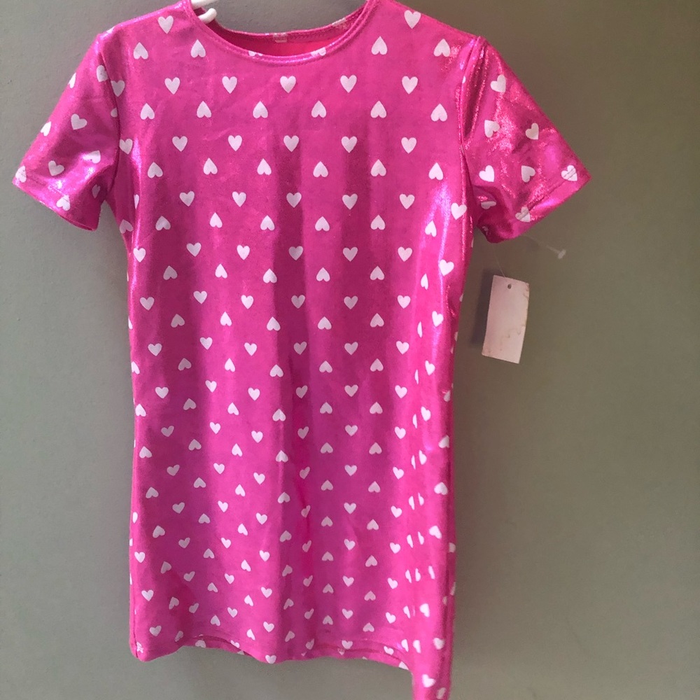 LittlenGirls size 5/6 Dress Hot Pink/White  Dori